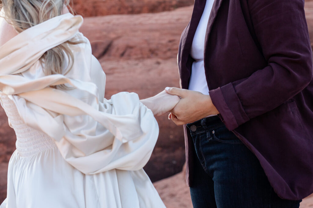 intimate emotional elopement ceremony in sedona az