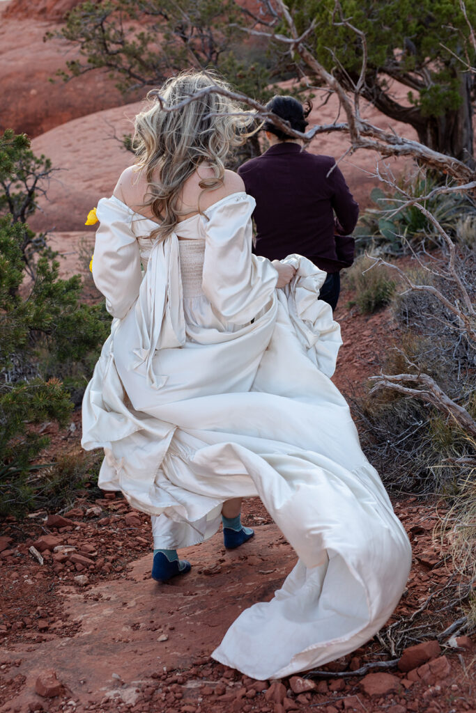 beautiful lgbtq elopement couple in sedona az