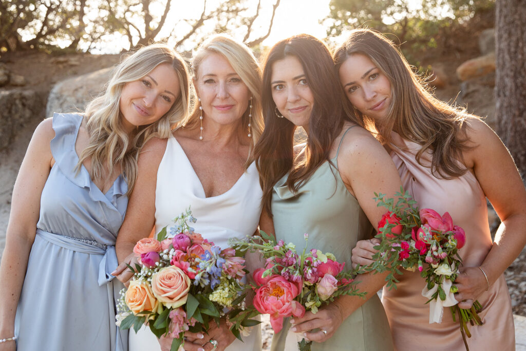 bride and bridesmaids