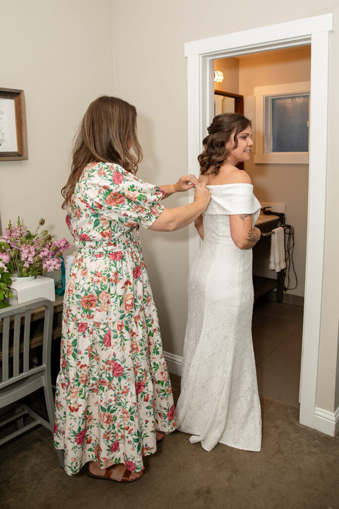 bride getting ready