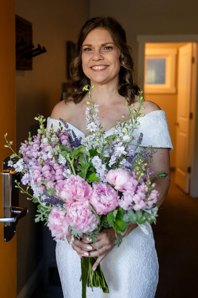 bridal portrait at basecamp hotel