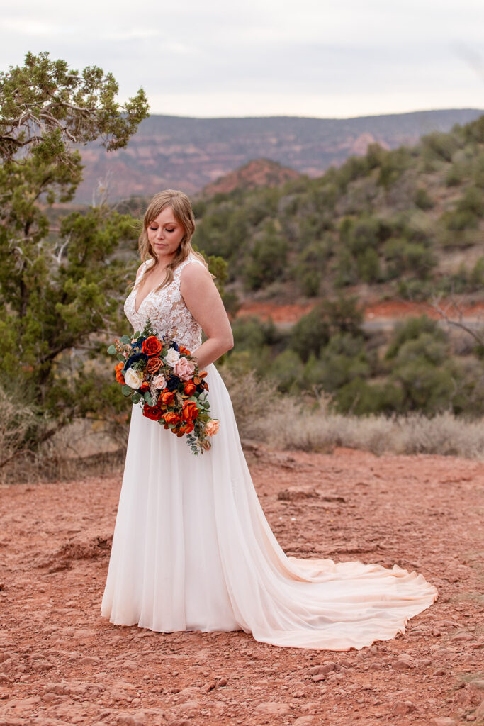 bridal portrait in Sedona