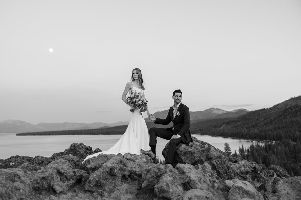 dreamy lake tahoe elopement with stunning scenery