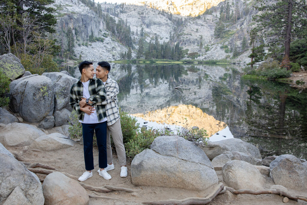 dreamy elopement couple photos in Lake Tahoe