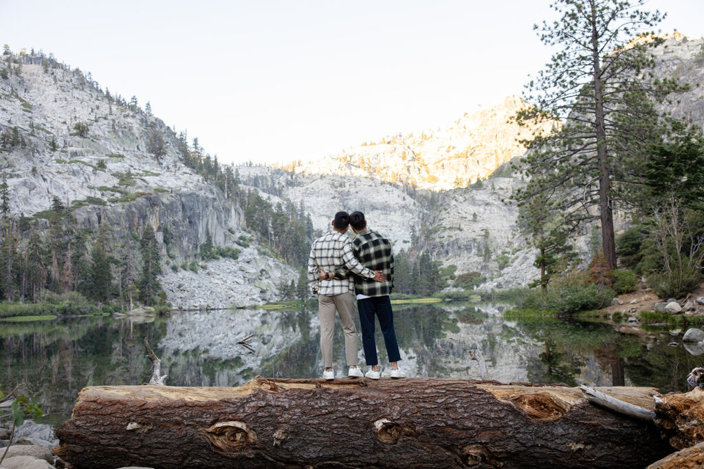 dreamy elopement couple photos in Lake Tahoe