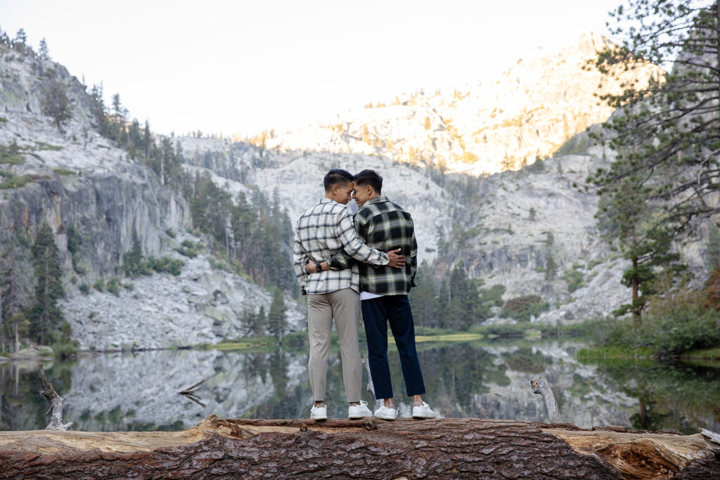 dreamy elopement couple photos in Lake Tahoe