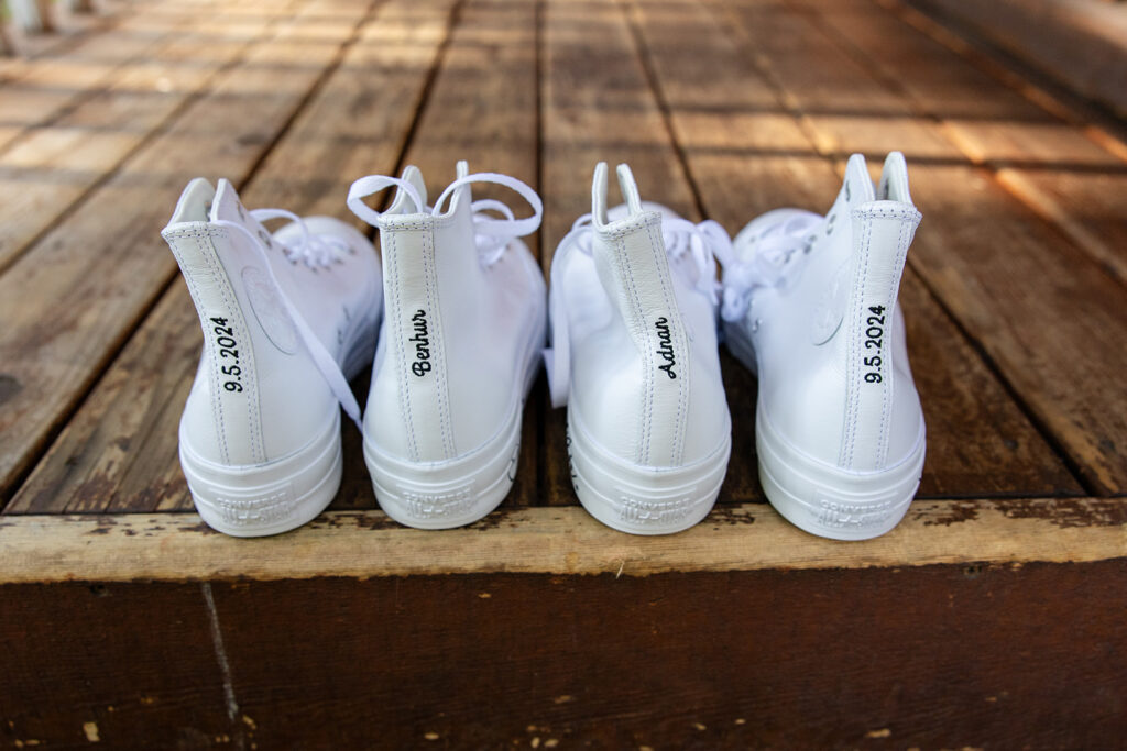 custom elopement sneakers