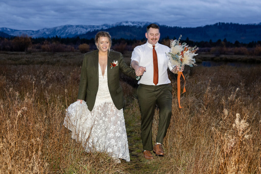 romantic elopement couple at south lake tahoe